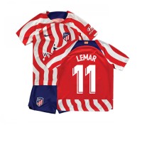 Fotbalové Dres Atletico Madrid Thomas Lemar #11 Dětské Domácí 2022-23 Krátký Rukáv (+ trenýrky)